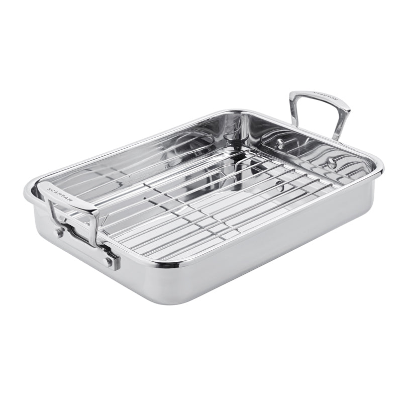 Scanpan teglia "Impact" con griglia in acciaio inox 18/10, adatta per induzione 43×28 cm 1186105