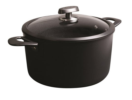 Scanpan Pentola alta con coperchio in vetro "Pro SB+ Induction" cm Ø26