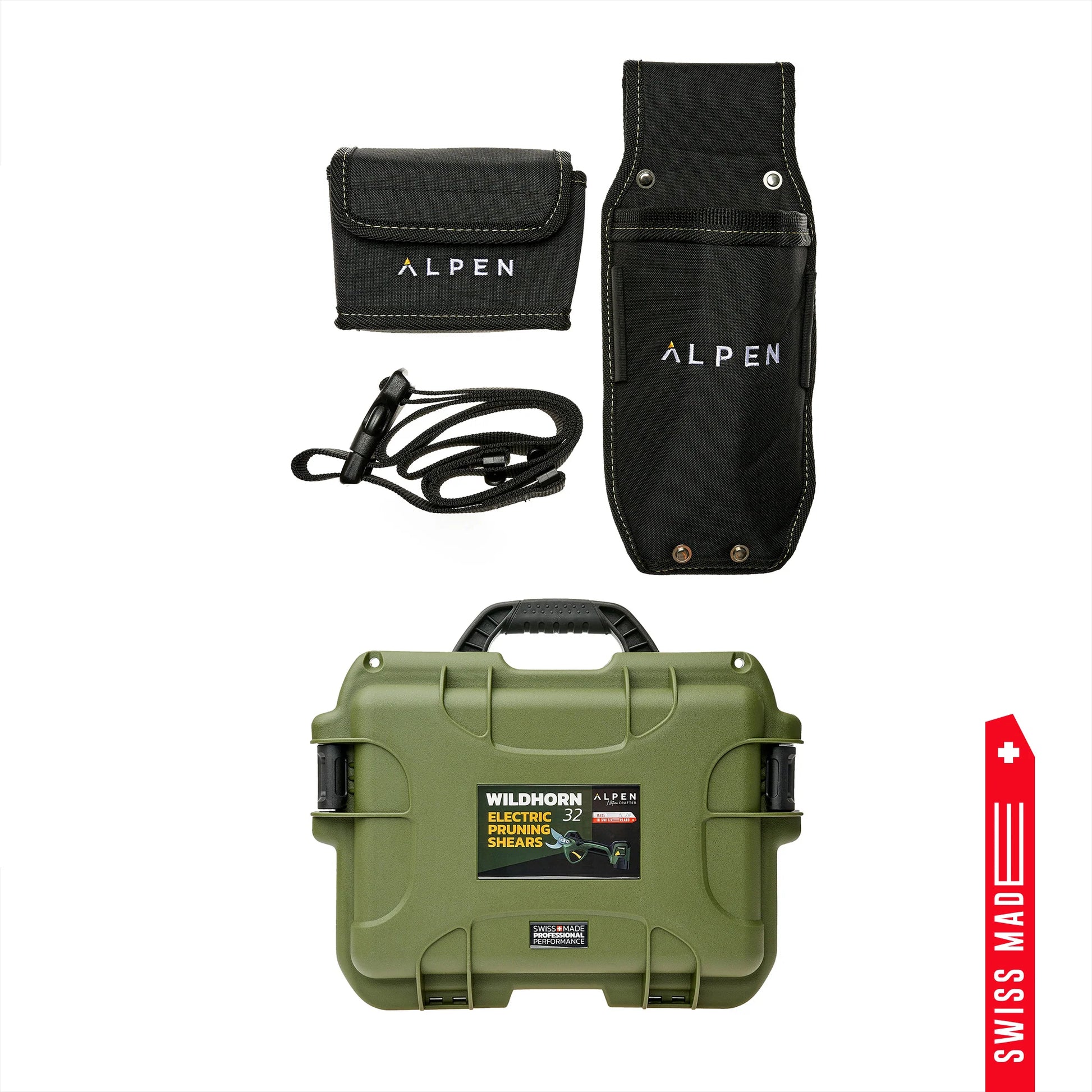 Alpen-Felco WILDHORN 32 Kit Cesoia + Beverin 10 seghetto elettrico con 2 batterie ioni di litio