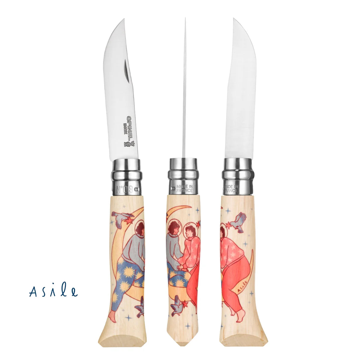 Opinel Coltello pieghevole Cosmos Asile No.08 in edizione limitata