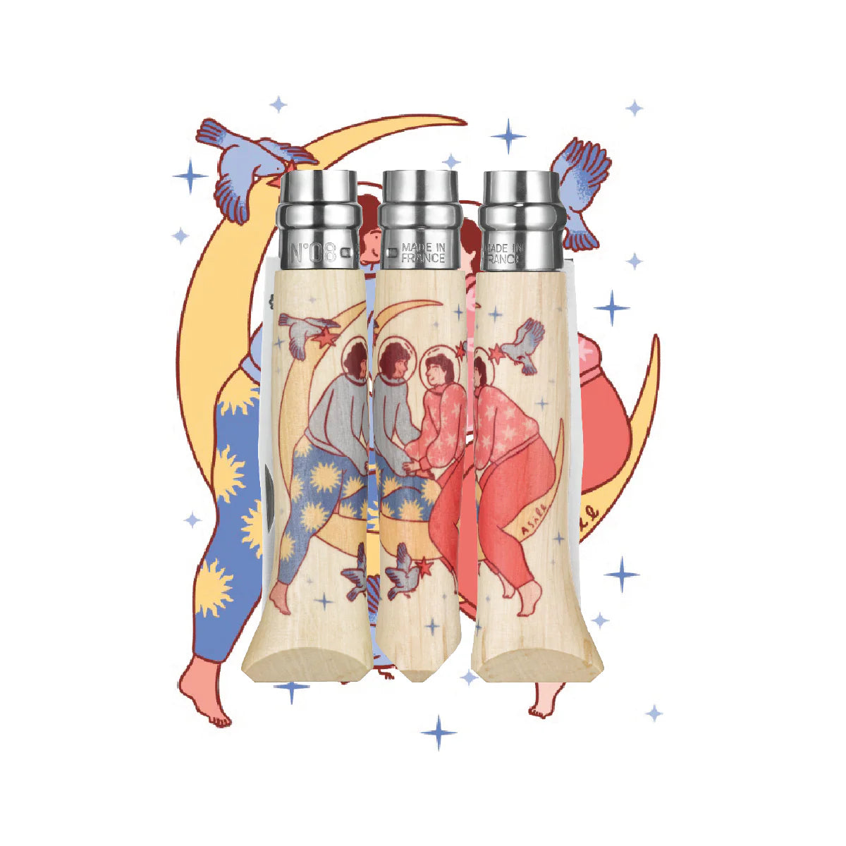 Opinel Coltello pieghevole Cosmos Asile No.08 in edizione limitata