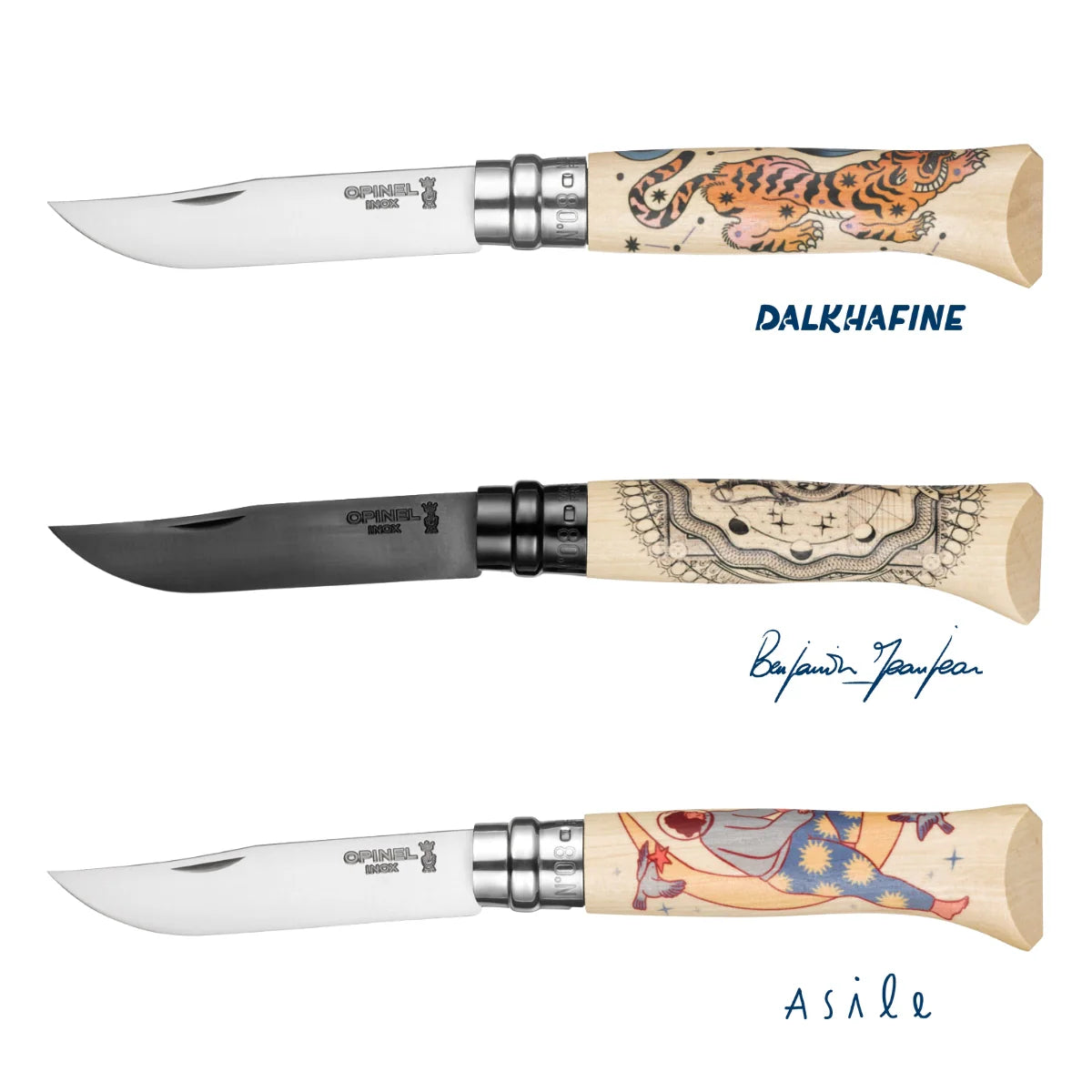 Opinel Coltello pieghevole Cosmos Benjamin Jeanjean No.08 in edizione limitata