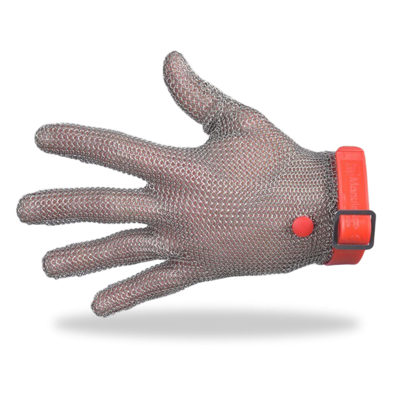 GCM Guanto in maglia di acciaio inox taglia M
