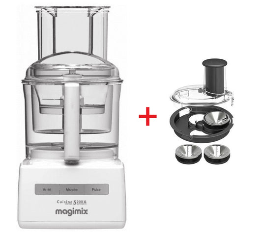 MAGIMIX Robot multifunzione da cucina 5200XL bianco 18590 EA più accessorio Spiral Exepert