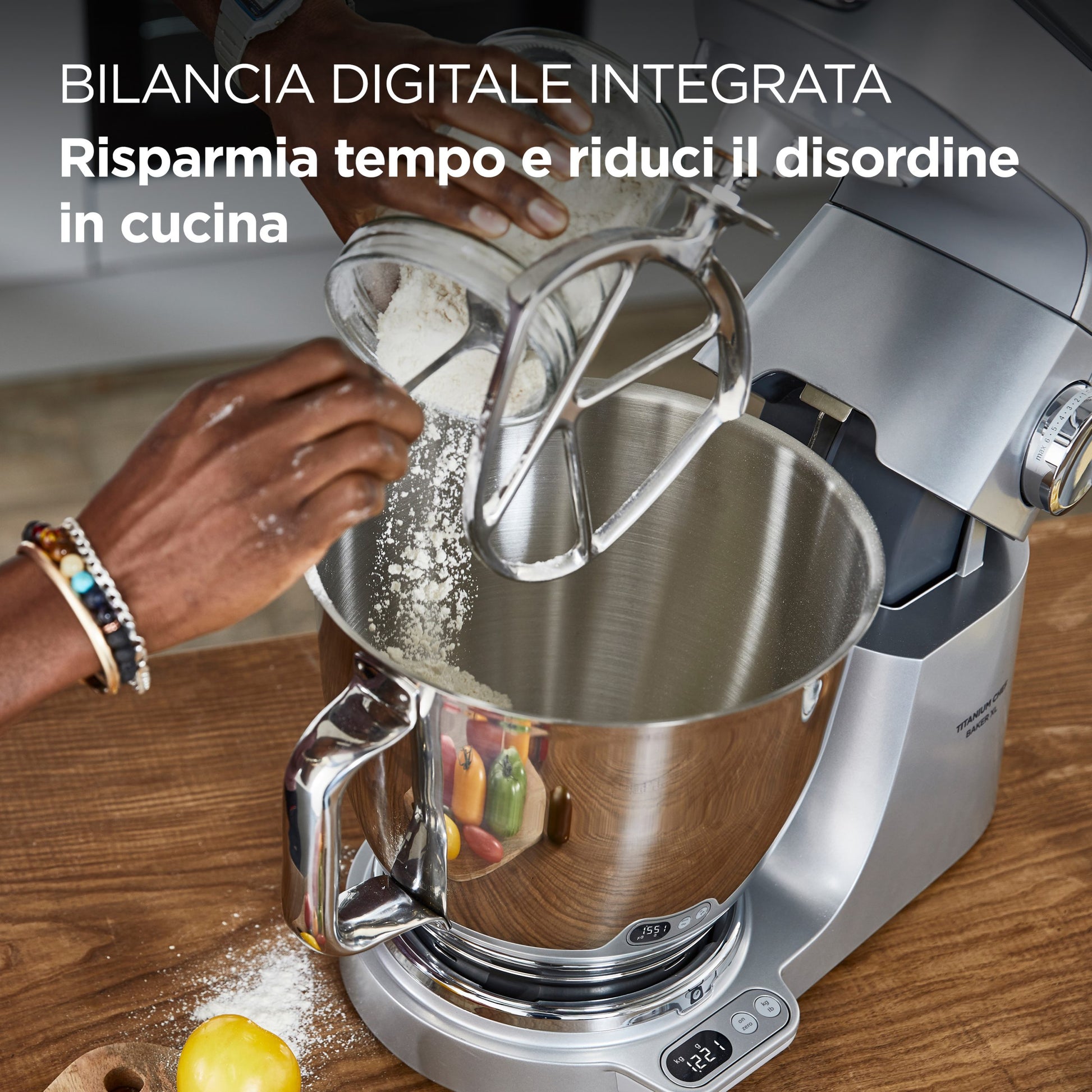 Kenwood Titanium Chef Baker XL Silver KVL85.124SI – Impastatrice Planetaria 7L+5L | Premiata Mister Chef