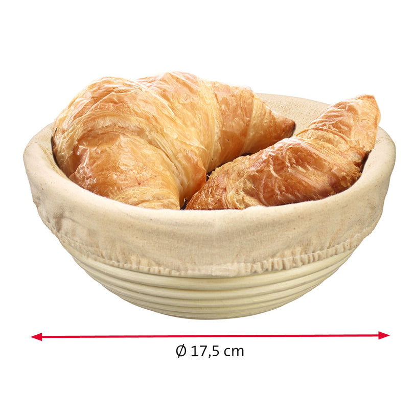Westmark Cesto lievitazione per impasto pane tondo con copertura cm Ø17,5x8,1 per circa 750 - 1000 g di impasto