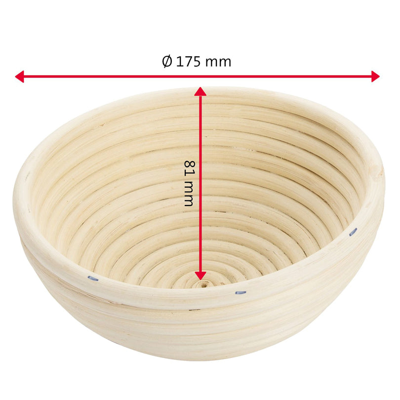 Westmark Cesto lievitazione per impasto pane tondo con copertura cm Ø17,5x8,1 per circa 750 - 1000 g di impasto