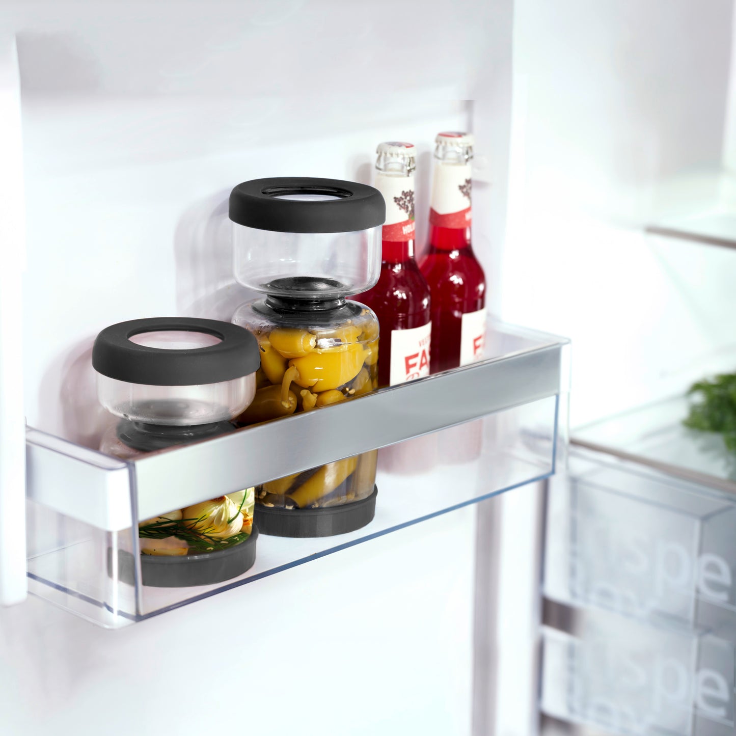 Westmark Barattolo per sgocciolamento sott'olio e sottaceto con 2 compartimenti ml 750/cm Ø10,5x15