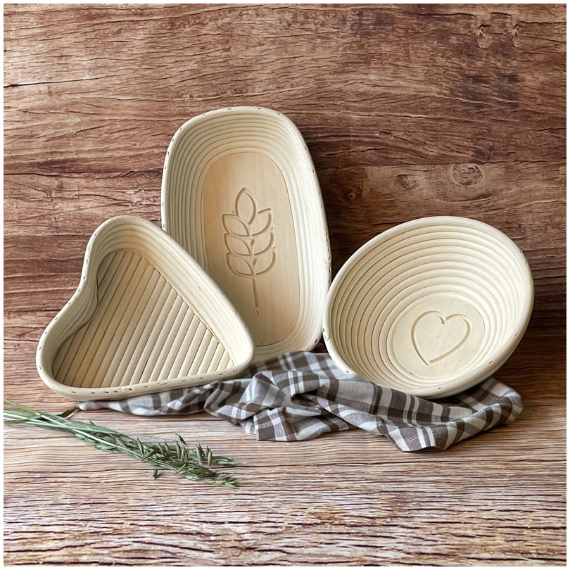 Westmark Set cestello di fermentazione per impasto pane ovale con copertura 34 x 20,5 x 8 cm per circa 1500 - 2000 g di impasto