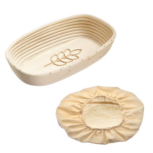Westmark Set cestello di fermentazione per impasto pane ovale con copertura 34 x 20,5 x 8 cm per circa 1500 - 2000 g di impasto