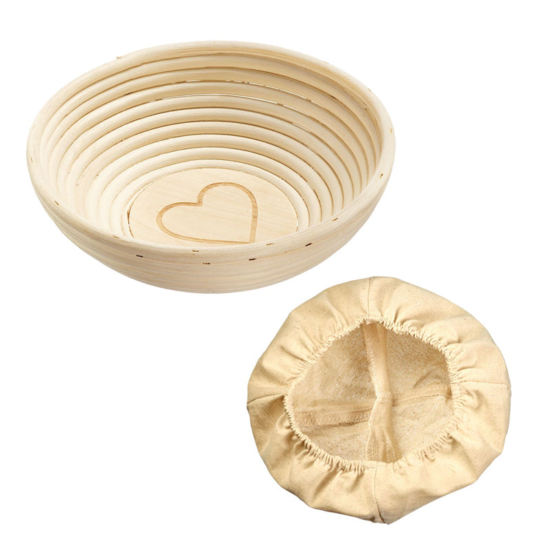 Westmark Cesto lievitazione per impasto pane tondo con fodera cm Ø24,5x8,5 per circa 1000 - 1500 g di impasto