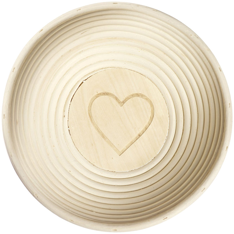 Westmark Cesto lievitazione per impasto pane tondo con fodera cm Ø24,5x8,5 per circa 1000 - 1500 g di impasto