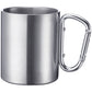 Westmark Tazza con manico a moschettone ml 300/cm Ø7,5x9 doppia parete in acciaio inossidabile per funzione isolante