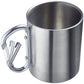 Westmark Tazza con manico a moschettone ml 300/cm Ø7,5x9 doppia parete in acciaio inossidabile per funzione isolante