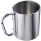 Westmark Tazza con manico a moschettone ml 300/cm Ø7,5x9 doppia parete in acciaio inossidabile per funzione isolante
