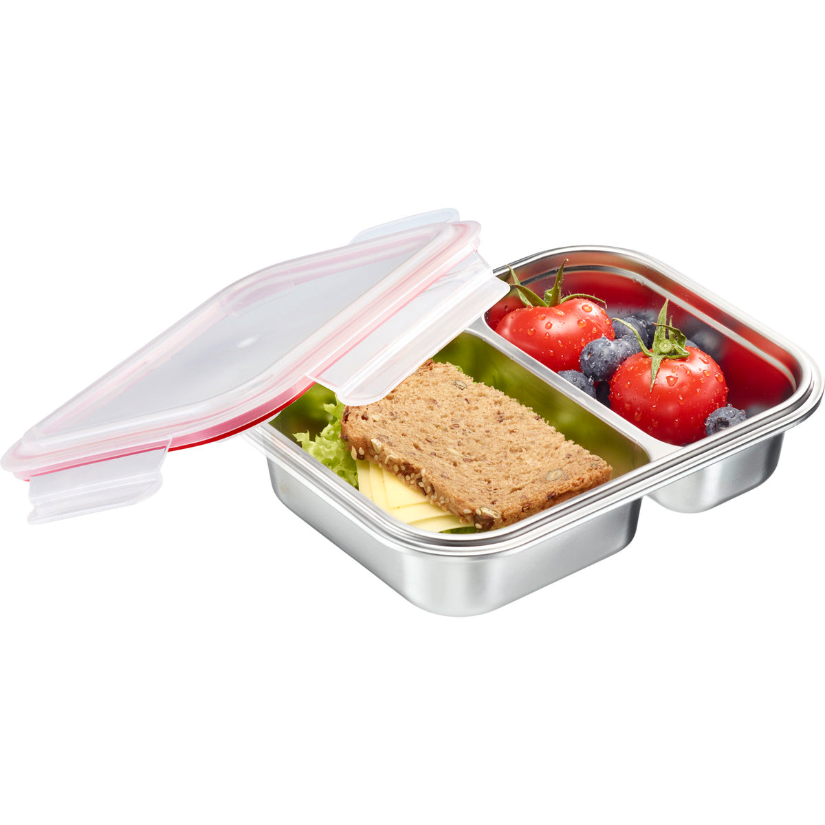 Westmark portapranzo inox a 2 scomparti 450 + 280 ml adatto a microonde