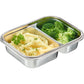 Westmark portapranzo inox a 2 scomparti 450 + 280 ml adatto a microonde