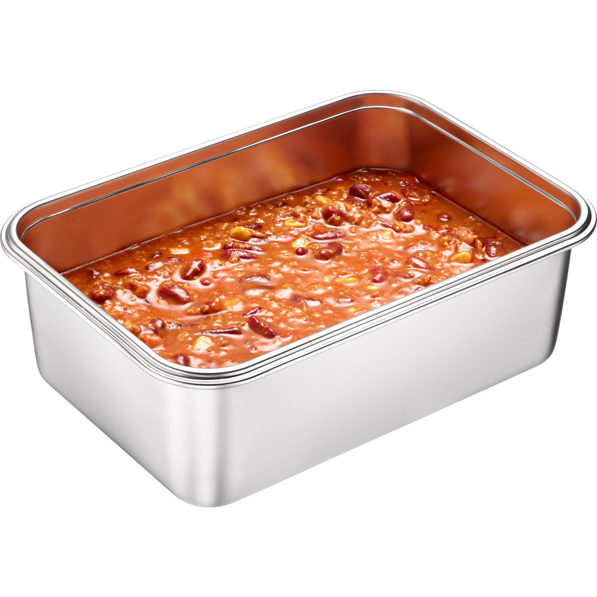 Westmark contenitore inox 4,2 L, microonde e forno senza coperchio