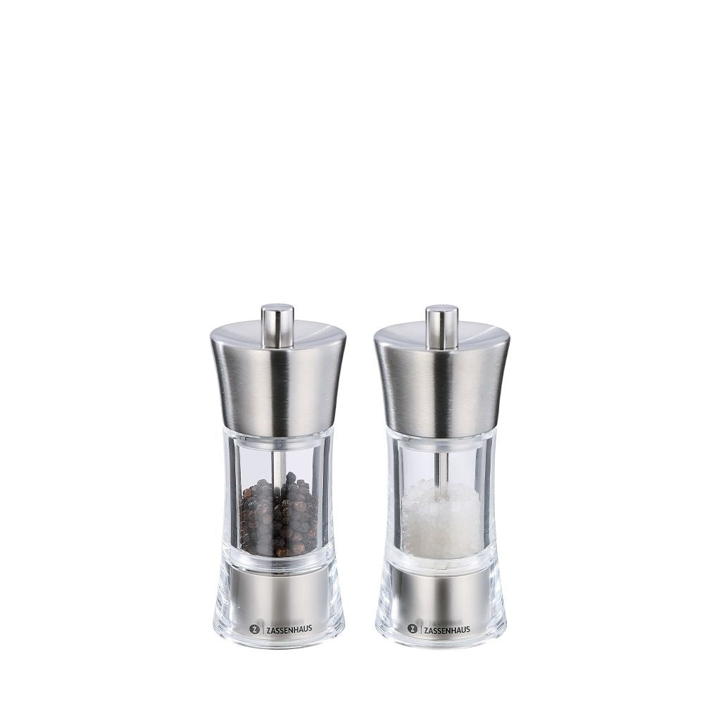 Zassenhaus Set composto da macina pepe e macina sale Aachen da 14 cm.