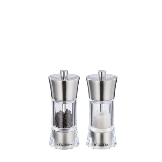 Zassenhaus Set composto da macina pepe e macina sale Aachen da 14 cm.