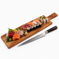 Zassenhaus Tagliere da portata in acacia, 60 x 13 cm. Perfetto per servire baguette, salumi, formaggi, sushi, sashimi e antipasti.