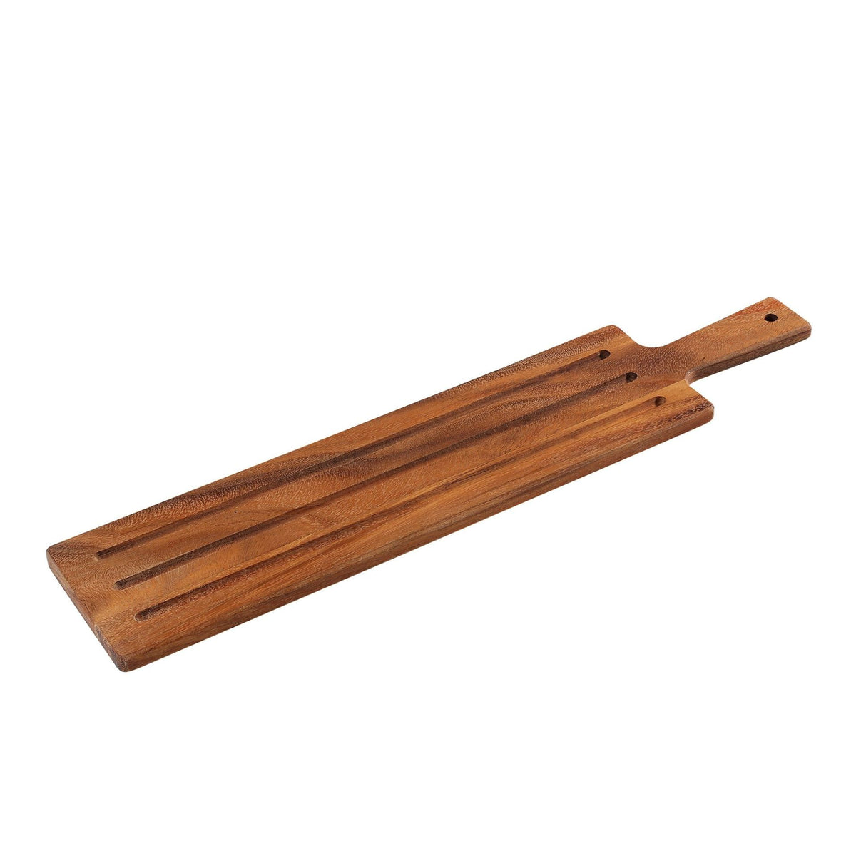 Zassenhaus Tagliere da portata in acacia, 60 x 13 cm. Perfetto per servire baguette, salumi, formaggi, sushi, sashimi e antipasti.