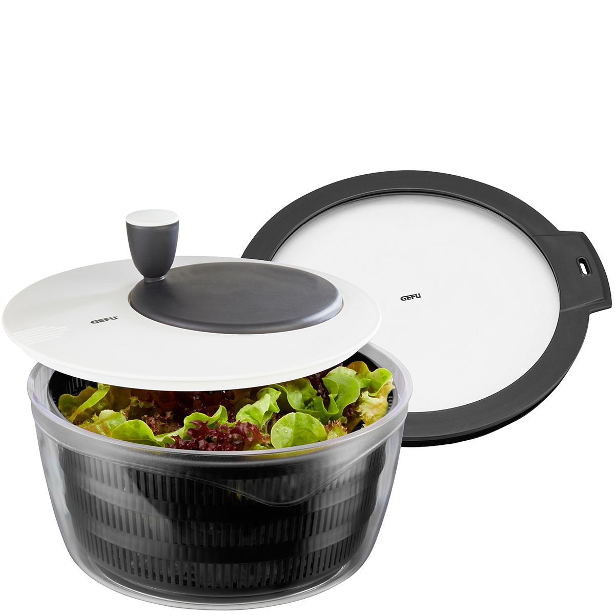 Gefu centrifuga ROTARE per insalata 3 L con coperchio salva freschezza 00182