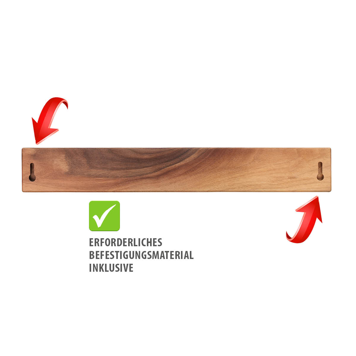 Gefu Barra Magnetica 42 cm "ENNO" in legno di noce . 13957