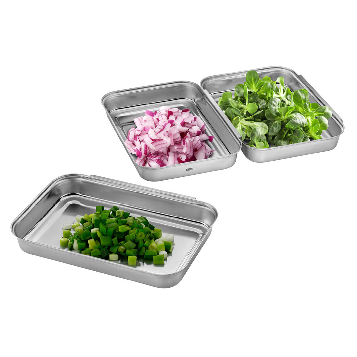 Gefu Briciole Set per impanatura cotoletta, cordon blue, e tanto altro PANDO 14764