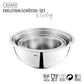 Gefu Set di 4 ciotole in acciaio inox Ø 16, 18, 22 e 24 cm CAVARO 28138
