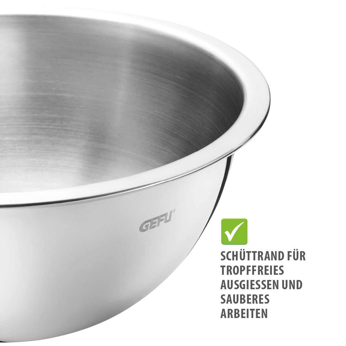 Gefu Set di 4 ciotole in acciaio inox Ø 16, 18, 22 e 24 cm CAVARO 28138