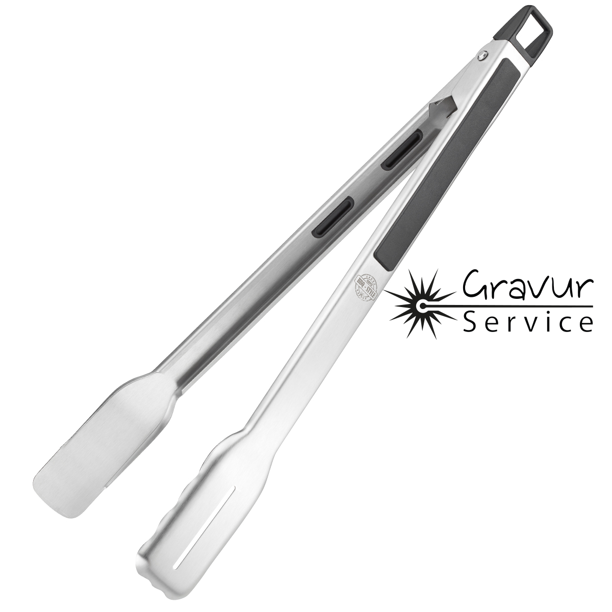 Pinze Per Griglia In Acciaio Inox Grillfaktur - 45 Cm Con Manico In Legno - Foto 7