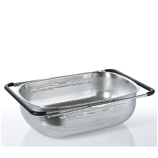 Kuchenprofi Scolapasta rettangolare "Deluxe", con manici allungabili  fino a cm 58 dimensione cm 34x24,5x11,5