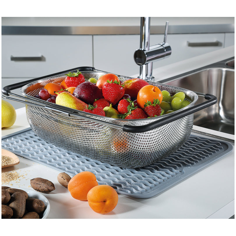 Kuchenprofi Scolapasta rettangolare "Deluxe", con manici allungabili  fino a cm 58 dimensione cm 34x24,5x11,5