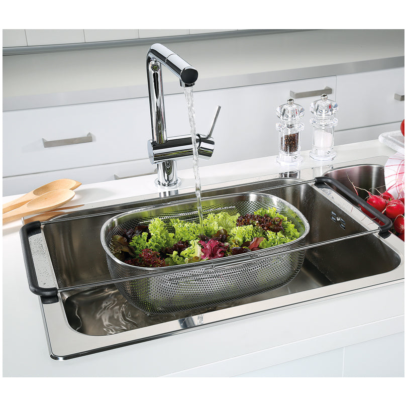 Kuchenprofi Scolapasta rettangolare "Deluxe", con manici allungabili  fino a cm 58 dimensione cm 34x24,5x11,5
