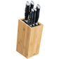 Kuchenprofi Set di 5 coltelli PRIMUS con ceppo in bambù portacoltelli 10x14x27 cm