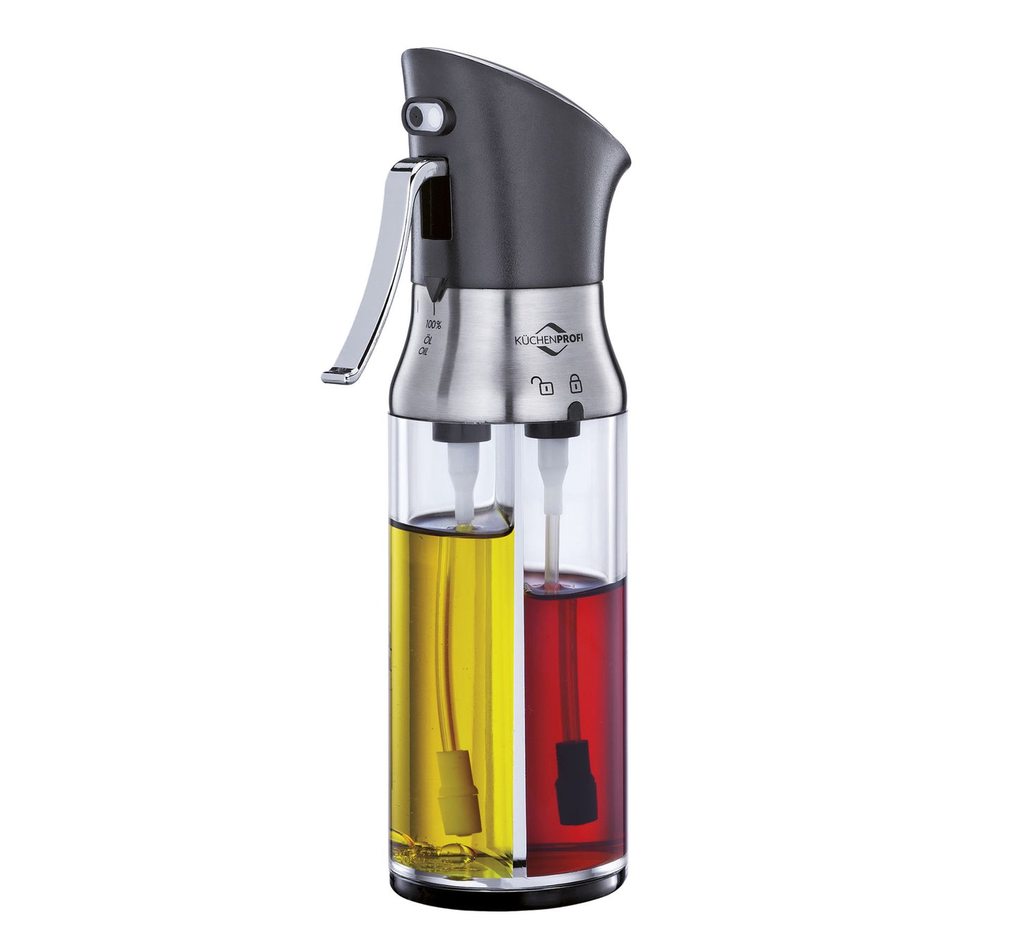 Kuchenprofi Dosolio e dosaaceto 2in1 "Siena" ml 190/cm Ø6x20,5 eroga aceto e olio contemporaneamente