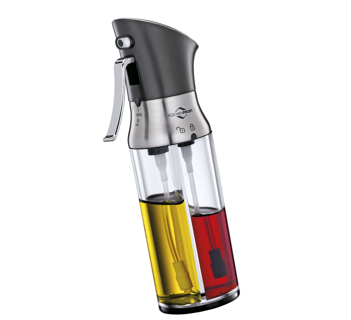Kuchenprofi Dosolio e dosaaceto 2in1 "Siena" ml 190/cm Ø6x20,5 eroga aceto e olio contemporaneamente
