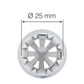 Bocchetta punte russe 25 mm mm Ø25/cm Ø3x5,5