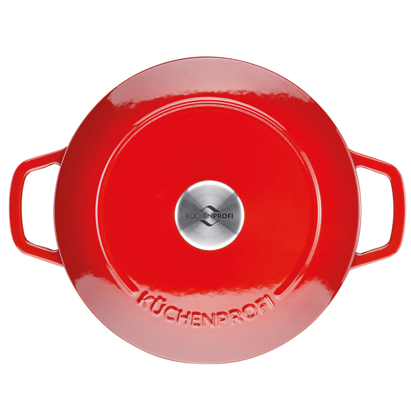 Kuchenprofi Casseruola in ghisa smaltata tonda "Bretagne" l 4,2/cm Ø24x11,5 adatta induzione