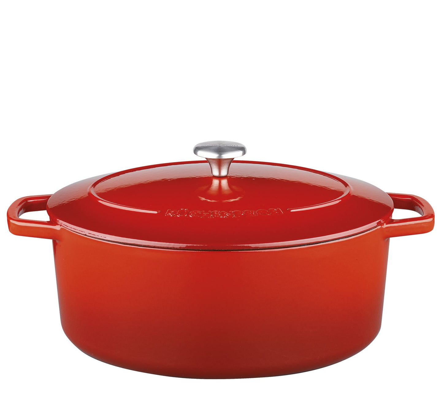 Kuchenprofi Casseruola in ghisa smaltata ovale "Bretagne" l 7/cm Ø33x13 adatta induzione