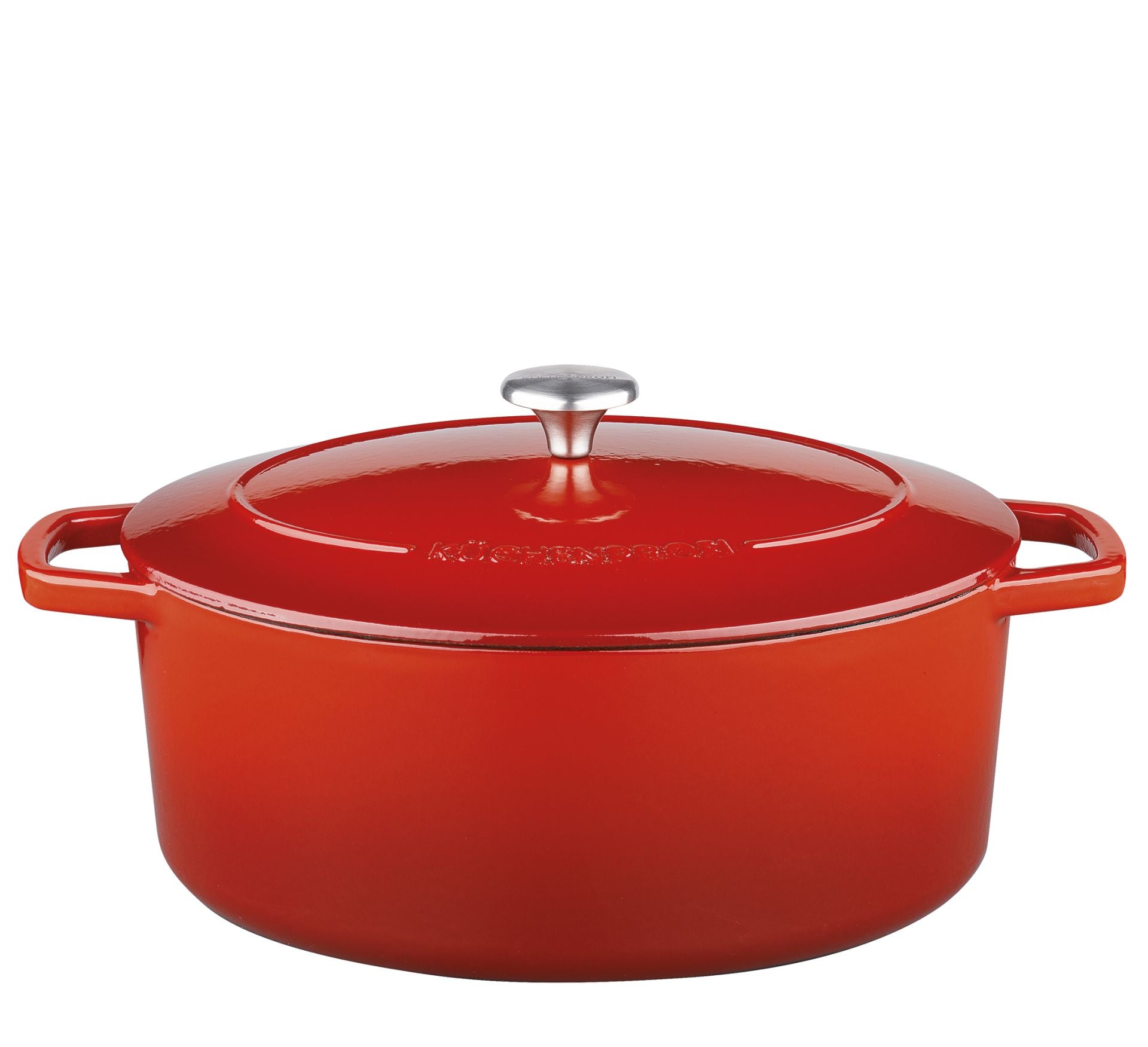 Kuchenprofi Casseruola in ghisa smaltata ovale "Bretagne" l 7/cm Ø33x13 adatta induzione