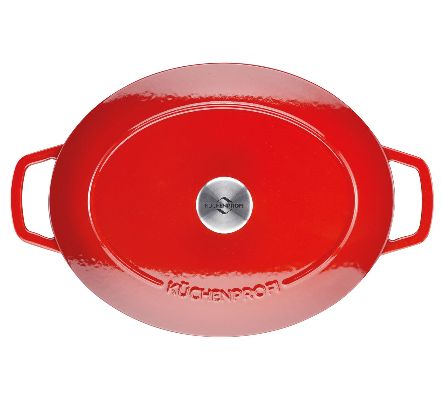 Kuchenprofi Casseruola in ghisa smaltata ovale "Bretagne" l 7/cm Ø33x13 adatta induzione