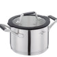 Küchenprofi COMO set di pentole 8 pezzi in acciaio inox per induzione con coperchi scolapasta