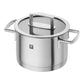 Zwilling set di 2 Casseruole 3 pentole e 4 coperchi VITALITY induzione all'interno graduate