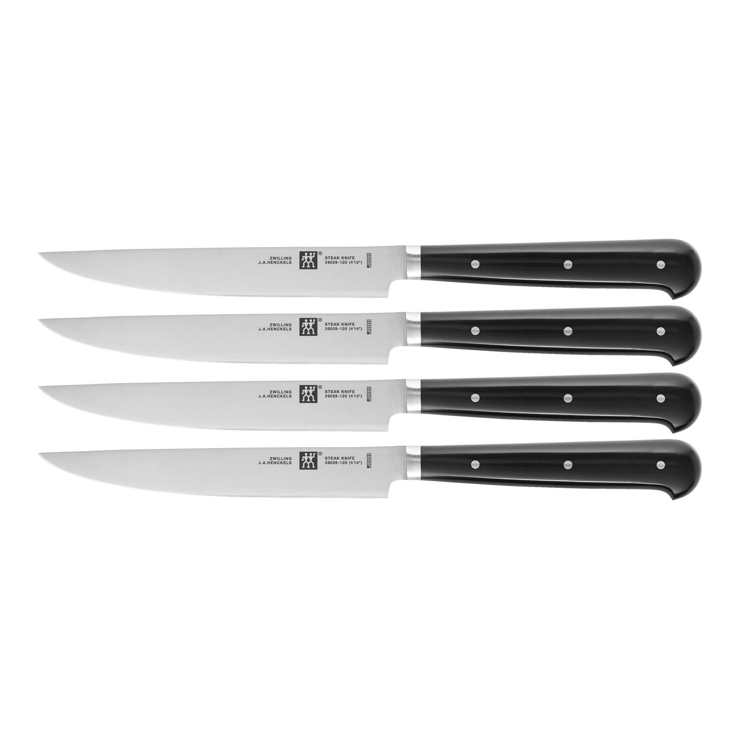 Zwilling Steak-Sets Set di 4 coltelli da bistecca con lama liscia design Matteo Thun