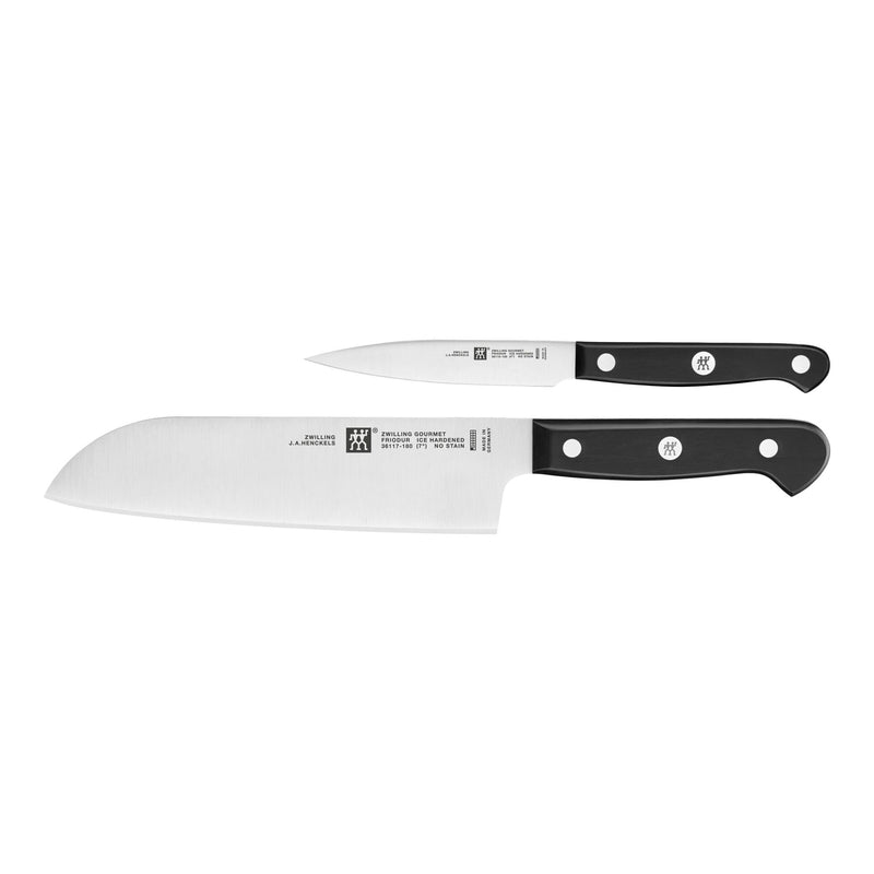 Zwilling Gourmet Set 2 Coltelli: Santoku + Spelucchino – Acciaio Inox, Art. 36130-002-0