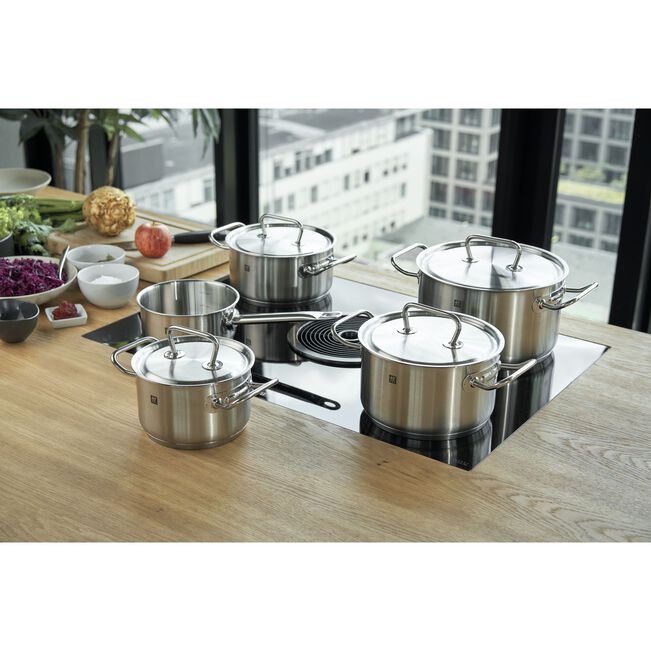 Zwilling TWIN Classic Set di 4 pentole e 1 casseruola in acciaio inox 18/10 adatto anche induzione