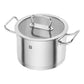 ZWILLING Pro Set di 5 pentole: 1 casseruola con manico 16 cm - 1,5L, 1 casseruola 20 cm - 3L, 1 pentola 16 cm - 2L, 1 pentola 20 cm - 3,5L e 1 pentola 24 cm - 6L.