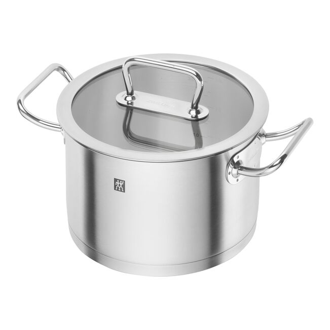 ZWILLING Pro Set di 5 pentole: 1 casseruola con manico 16 cm - 1,5L, 1 casseruola 20 cm - 3L, 1 pentola 16 cm - 2L, 1 pentola 20 cm - 3,5L e 1 pentola 24 cm - 6L.